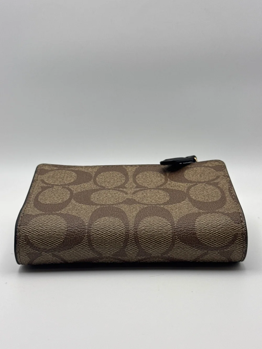 Coach Signature Canvas and Leather Wallet Brown